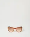 Twinset Lunettes De Soleil Carrées In Brown