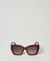 Twinset Lunettes De Soleil Oversize Opalescentes In Brown