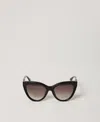 Twinset Lunettes De Soleil Papillon In Black