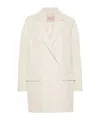 Twinset Lurex Coat In White