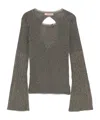 Twinset Pullover Mit Lurex-detail In Black