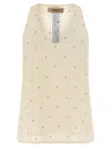 Twinset Lurex Embroidery Tank Top In Multi