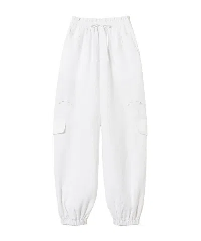 Twinset Madeira Embroidered Sweatpants In Brown