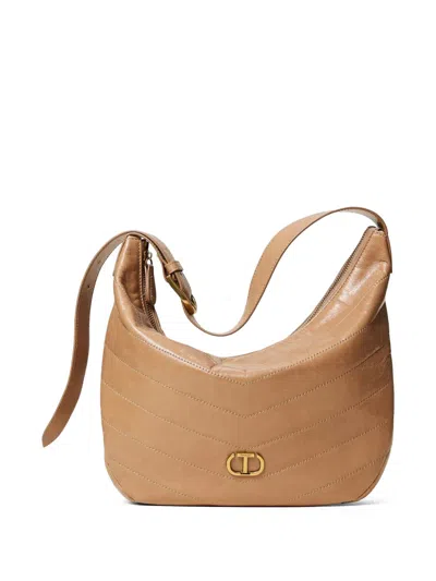 Twinset Madison Shoulder Bag In Neutrals