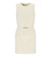 Twinset Fluid Crepe Tunic With Oval-t Belt In White