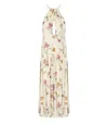 Twinset Madreperla Floral Long Dress In Neutral
