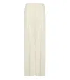 Twinset Twin-set Madreperla Wide Leg Trousers In White