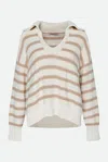 Twinset Maglia A Righe Multicolore In White
