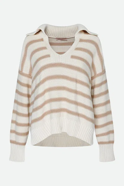 Twinset Maglia A Righe Multicolore In White