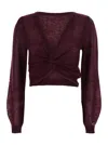 Twinset Maglia In Burgundy