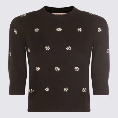 Twinset Sweaters Blacks And Greys In Brown