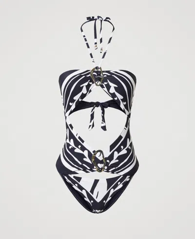 TWINSET MAILLOT DE BAIN UNE PIÈCE AVEC IMPRIMÉ FOULARD
