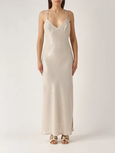 Twinset Maxi Dress Dress In Nocciola