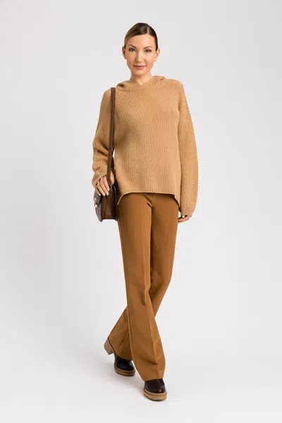Twinset Maxi Maglia A Coste In Lana E Alpaca In Rosa