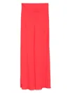 Twinset Twin-set Maxi Skirt In Vivid Red Viscose