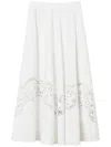 Twinset Twin-set Maxi Skirt With Delicate Lace Trim