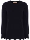Twinset Crew-neck Sweater In Blue