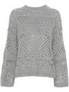 Twinset Sequin Jumper In Gray