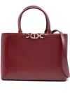 Twinset Medium Chain-link Tote Bag In Red