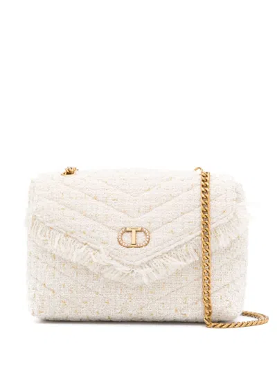Twinset Medium Dreamy Cross Body Bag In Neutrals