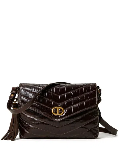 Twinset Medium Dreamy Crossbody Bag In Brown
