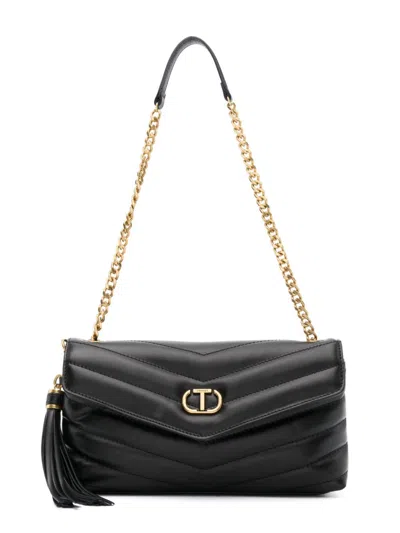 Twinset Medium Dreamy Shoulder Bag In Black