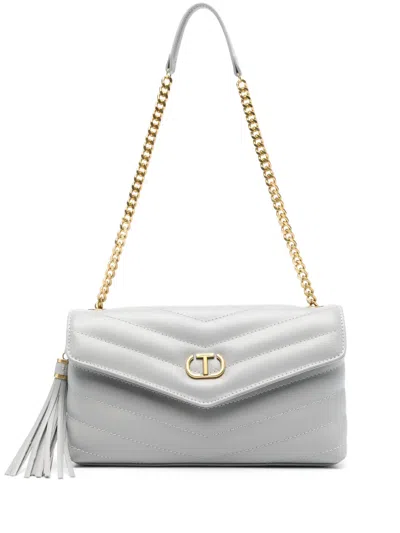 Twinset Medium Dreamy Shoulder Bag In Grey