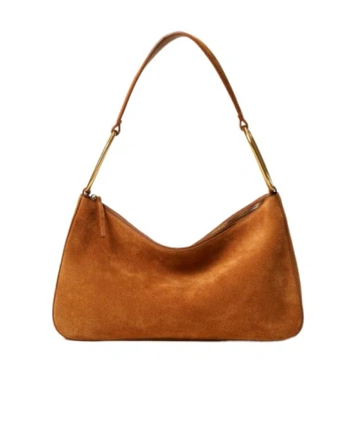 Twinset Medium Liliane Ring-detail Shoulder Bag In Orange