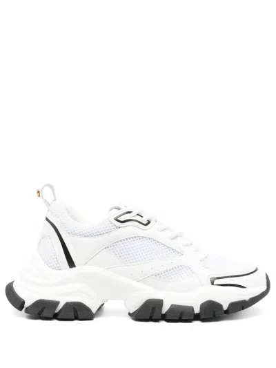 Twinset Mesh-panelled Sneakers In White