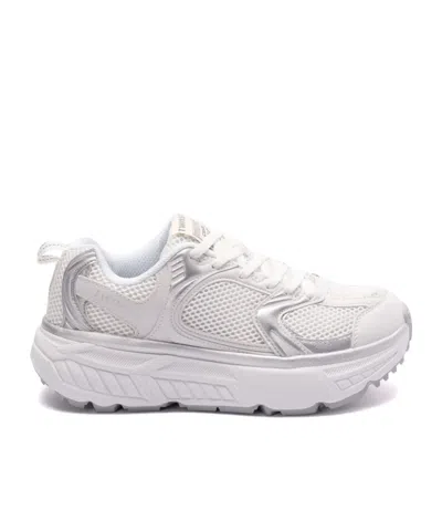 Twinset Mesh-panelled Sneakers In White