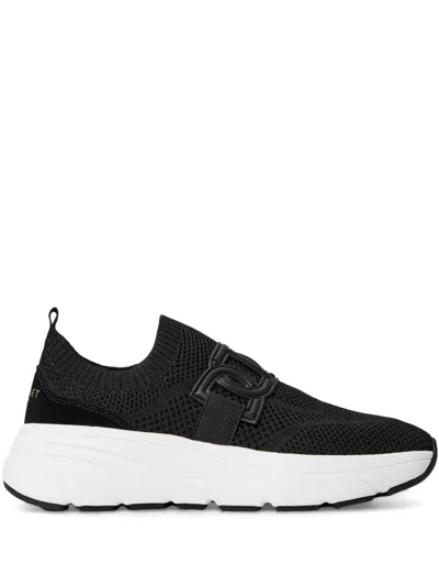 Twinset Mesh-panels Sneakers In Black