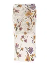 Twinset Floral-print Midi Skirt In Multicolour