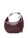 Twinset Metal-handle Tote Bag In Burgundy