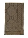 Twinset Metallic-effect Scarf In Brown