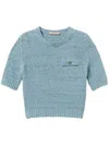 Twinset Twin-set Cozy Cotton Blend Sweater In Sugar Paper