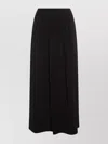 Twinset Midi And Knee Length Pleated Skirt In Black