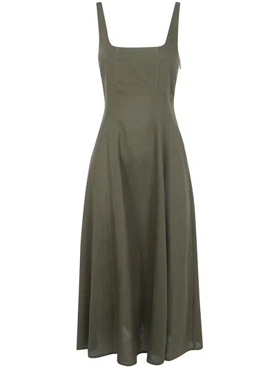 Twinset Midi Dress In Green