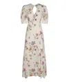 Twinset Floral-print Crepe Dress In White