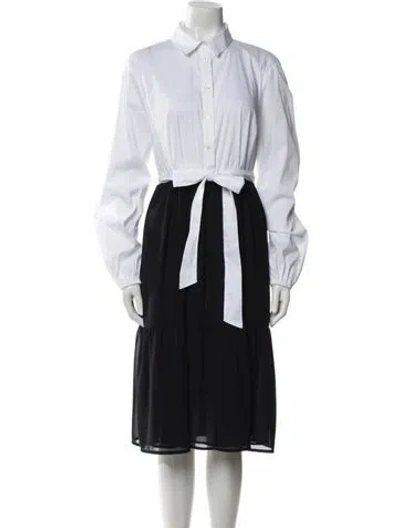 Pre-owned Twinset Midi Length Dress In Black