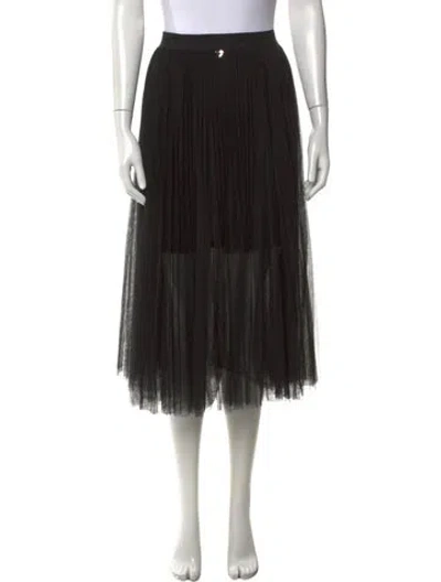 Pre-owned Twinset Midi Length Skirt In Black