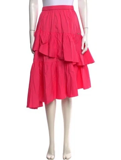Pre-owned Twinset Midi Length Skirt In Pink