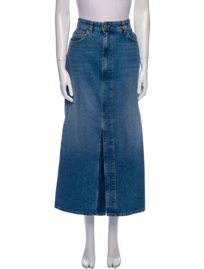 Pre-owned Twinset Midi Length Skirt W/ Tags In Blue