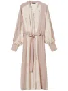 Twinset Midi Satin Shirt Dress In Pink