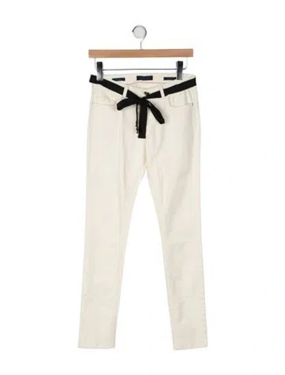 Pre-owned Twinset Mid-rise Skinny Leg Jeans In Yellow