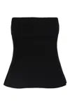 Twinset Top En Maille Avec Godet In Black