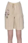 TWINSET MILANO EMBROIDERED SHORTS