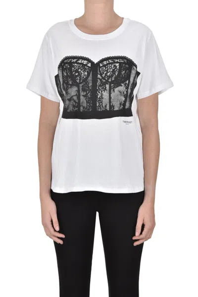 Twinset Milano Printed T-shirt In White
