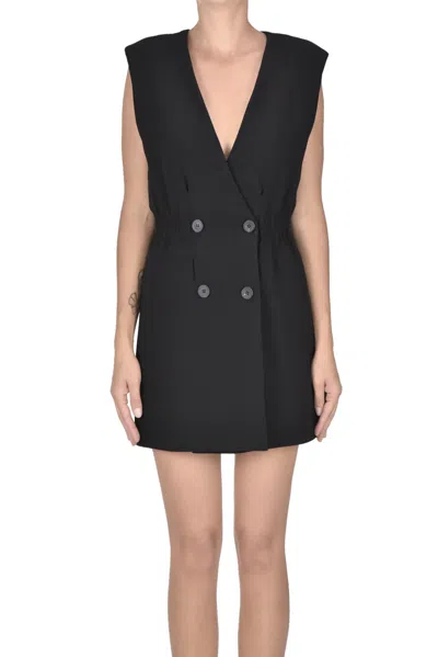Twinset Milano Robe Manteau Dress In Black
