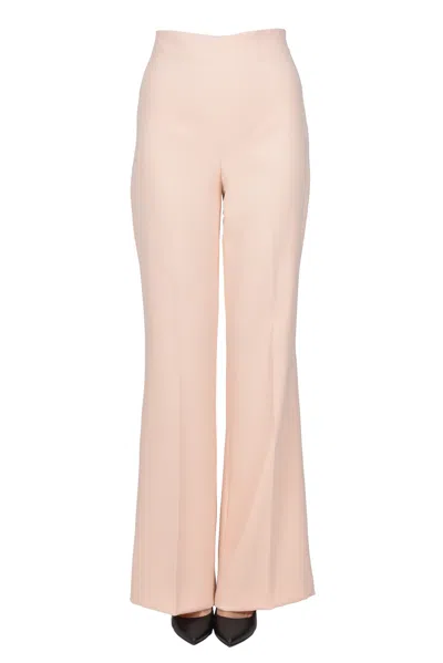 Twinset Milano Wide Leg Trousers In Pale Pink