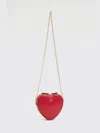 Twinset Heart-shaped Chain-strap Bag In Brown
